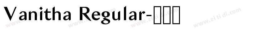 Vanitha Regular字体转换 Vanitha Regular字体转换
